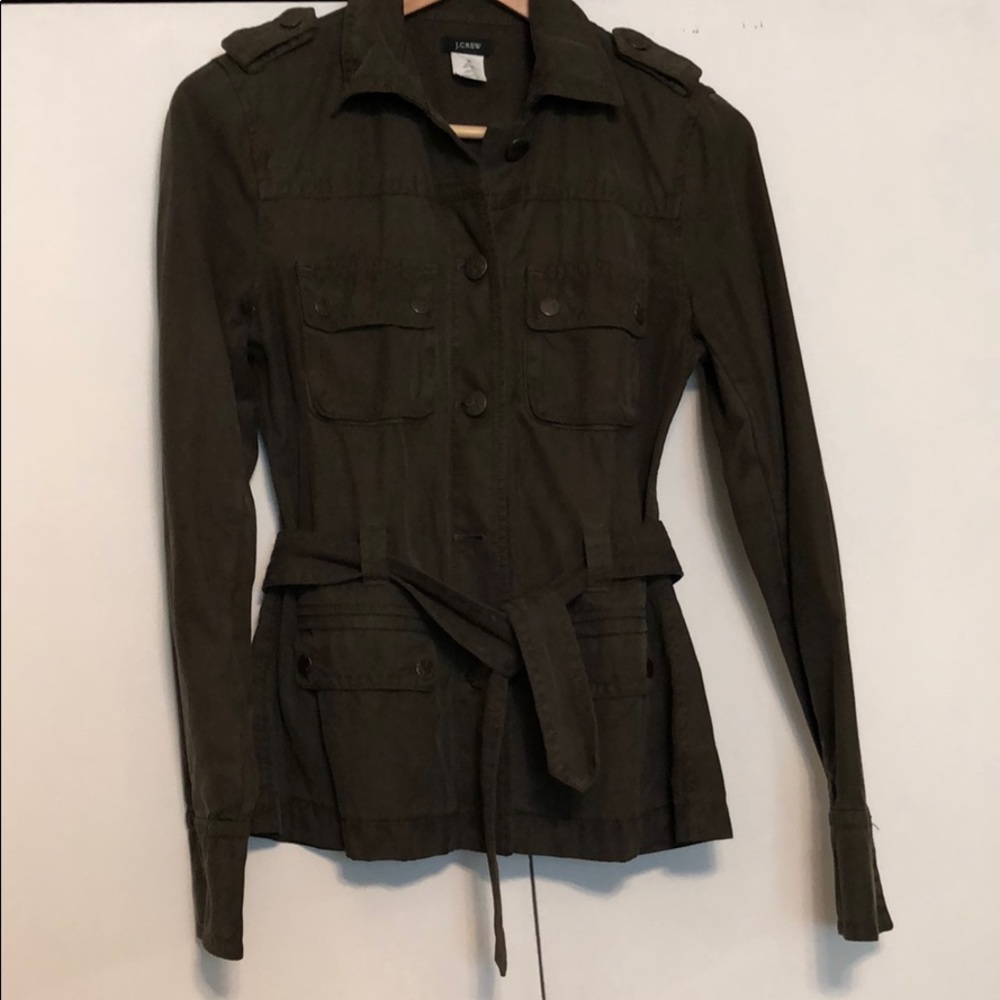 J Crew lightweight cargo jacket